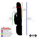 Rabbit Vibrator WAVE PASSION Rotating Digital Control